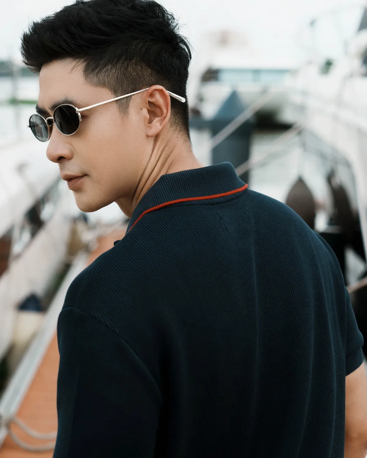 Áo Polo Nam Tay Ngắn Phối Viền Cổ Form Fitted - 2