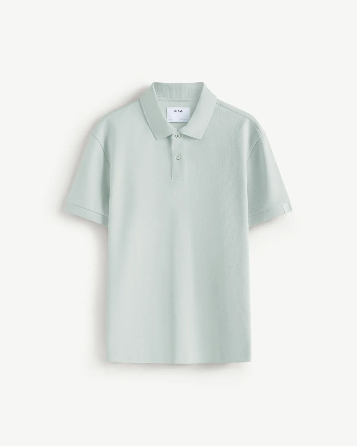 Áo polo tay ngắn nam nhãn trang trí.Fitted - 2