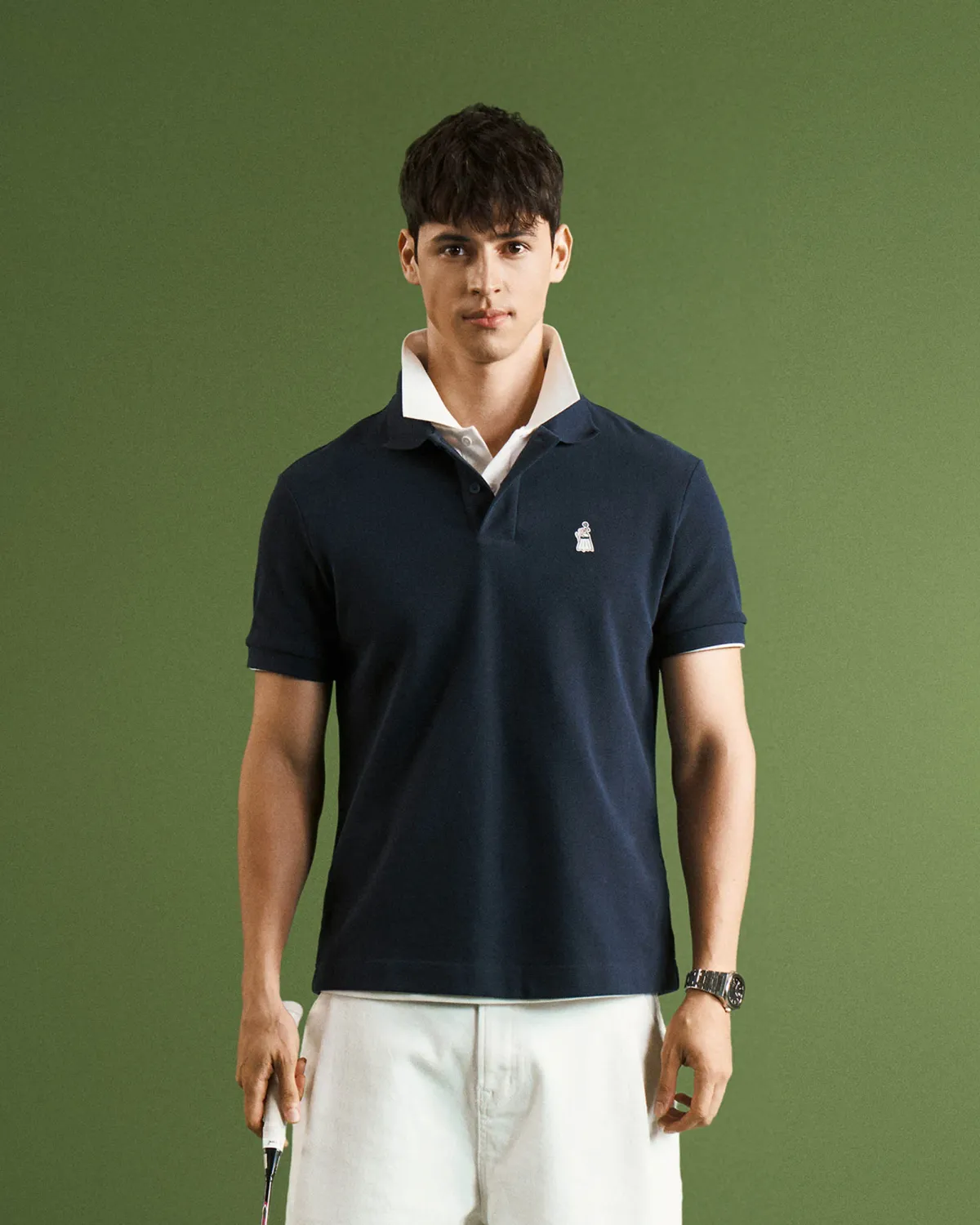 Áo polo tay ngắn nam patch ngực. Fitted - 1