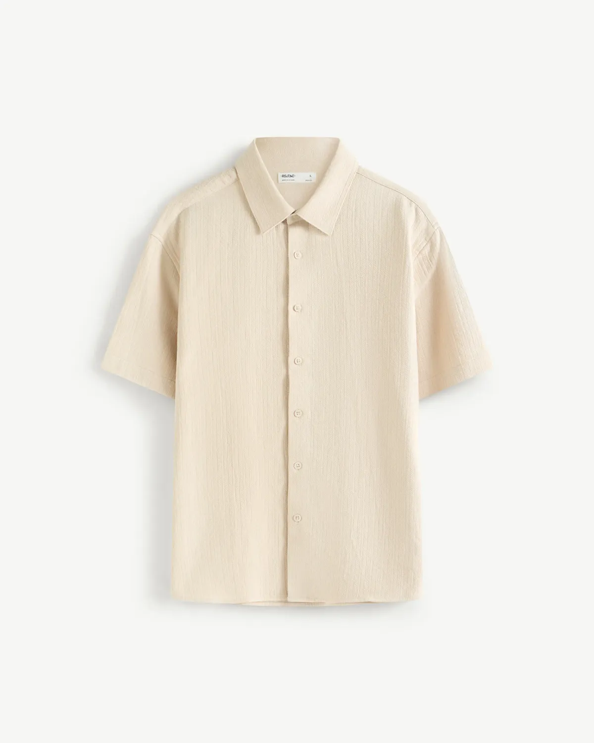 Áo sơ mi tay ngắn nam vải texture. Regular - 1
