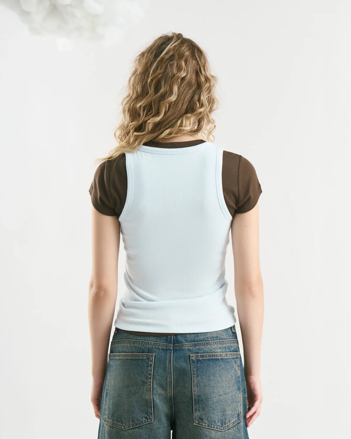 Áo Slimme Bratop Ba Lỗ Thêu Chữ Nữ Form Fitted - 2