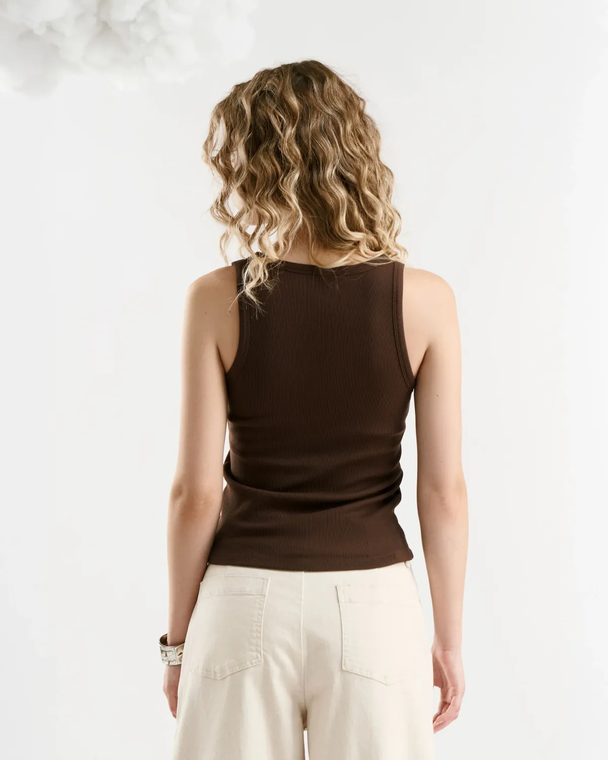 Áo Slimme Bratop Ba Lỗ Đính Hình Nữ Form Fitted - 2