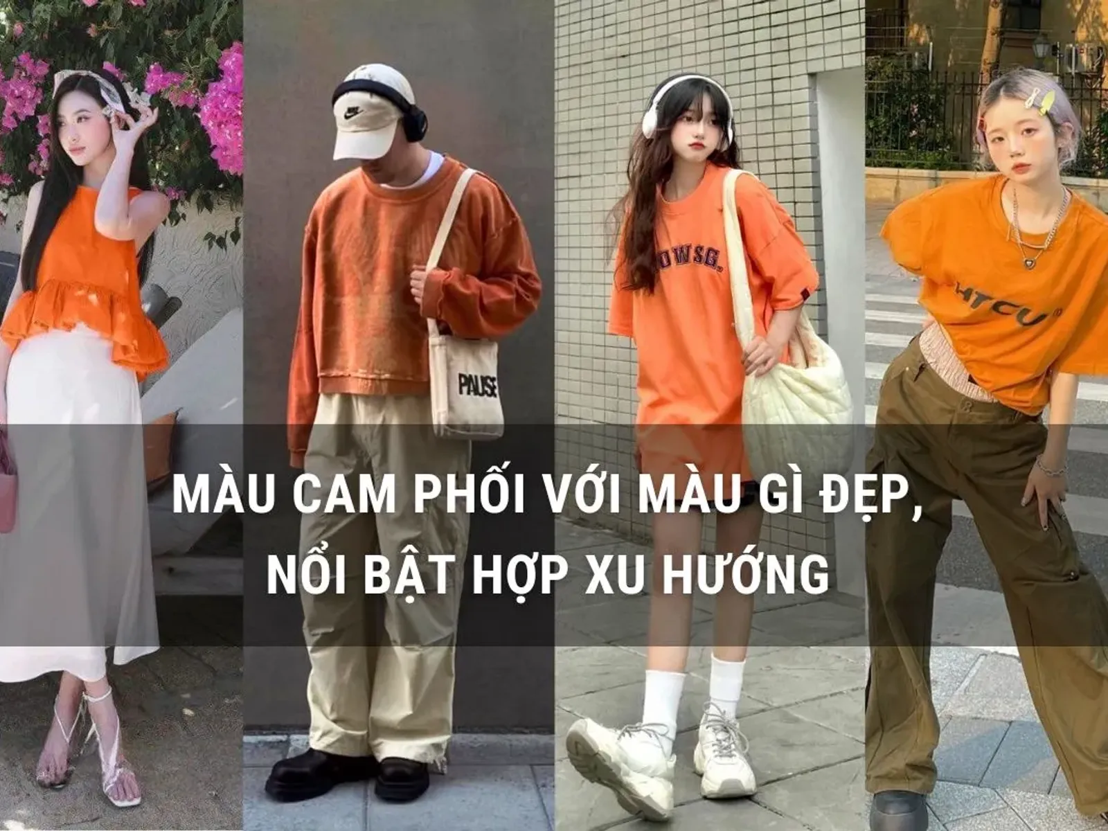 Phối đồ với màu cam