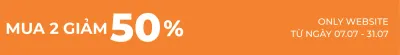Mua 2 giảm 10% - Mua 3 giảm 15%
