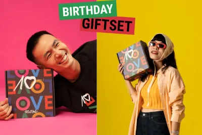 unbox hộp quà routine