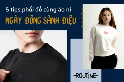 phối đồ với áo nỉ