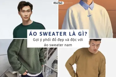 gợi ý phối đồ với áo sweater nam