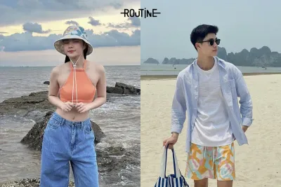 cách phối đồ đi biển