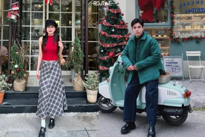 cách phối đồ đi chơi noel