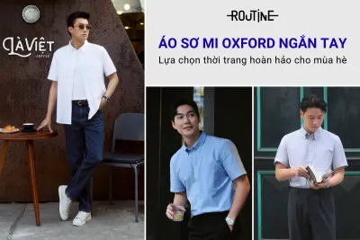 áo sơ mi oxford ngắn tay