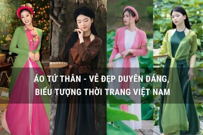 áo tứ thân duyên dáng
