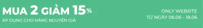 Mua 2 giảm 10% - Mua 3 giảm 15%