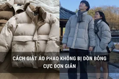 cách giặt áo phao