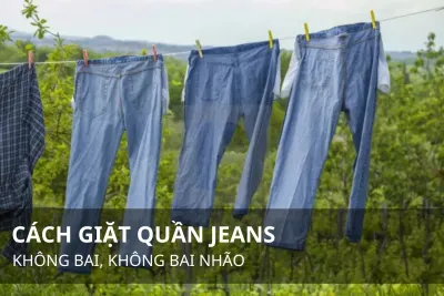 cách giặt quần jeans không phai màu