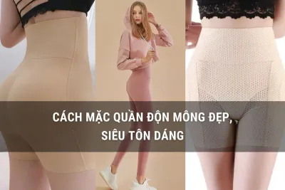 cách mặc quần độn mông siêu đẹp
