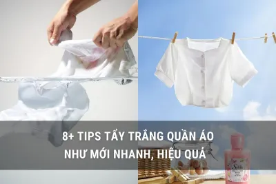 cách tẩy trắng quần áo