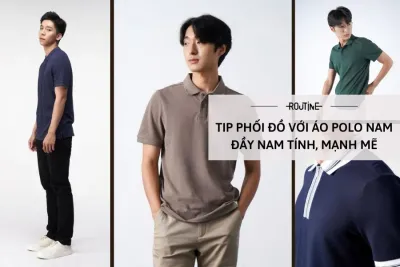 phối đồ cùng áo polo cho nam