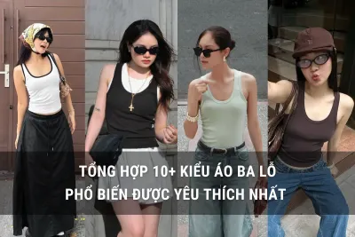 kiểu áo ba lỗ nữ