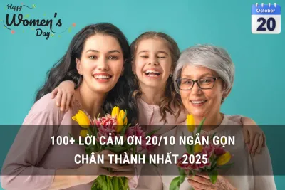 lời cảm ơn 20/10