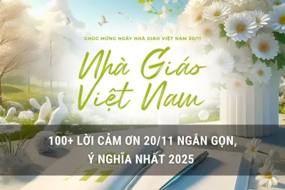 lời cảm ơn 20/11