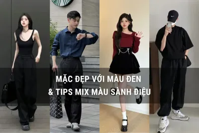 phối đồ màu đen