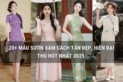 mẫu sườn xám cách tân đẹp