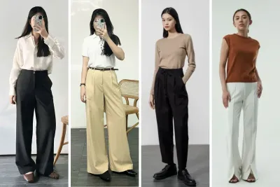 mix match với quần tây nữ