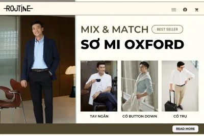 phối áo sơ mi oxford