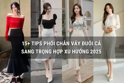 Phối chân váy đuôi cá sang trọng