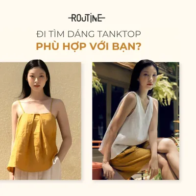 phối đồ cùng áo hai dây