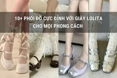 phối đồ với giày lolita