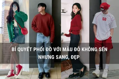 phối đồ với màu đỏ