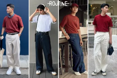 mẫu quần ống rộng cho nam