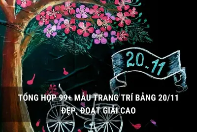 trang trí bảng 20/11