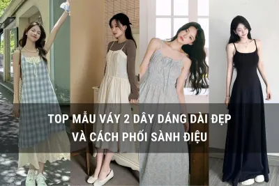 váy 2 dây dáng dài