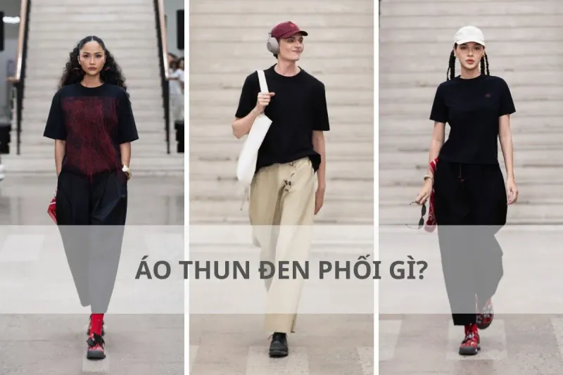phối đồ cùng áo thun nam
