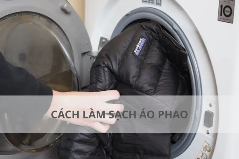 cách làm sạch áo phao