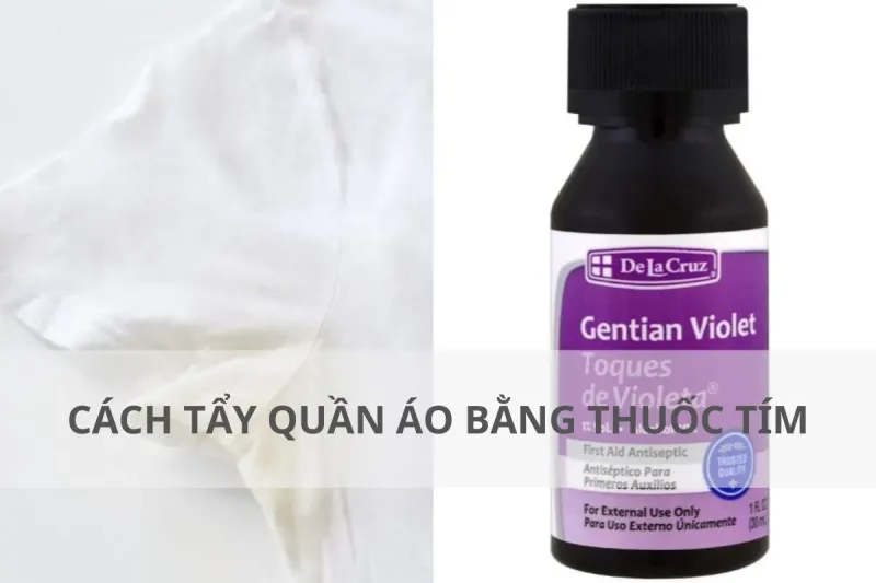 tẩy quần áo bằng thuốc tím