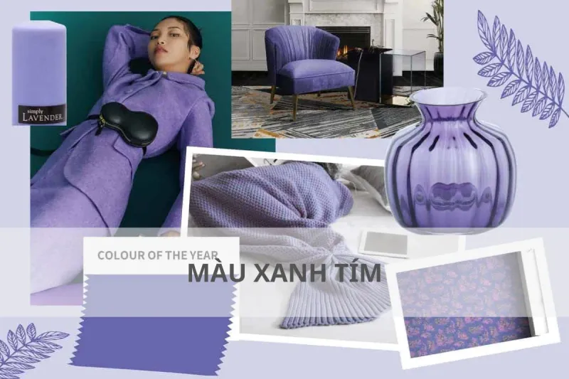 màu sắc xanh tím