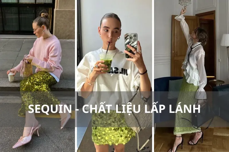 chất liệu sequin