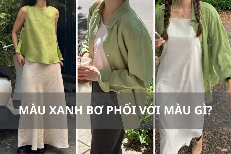 phối đồ với màu xanh bơ