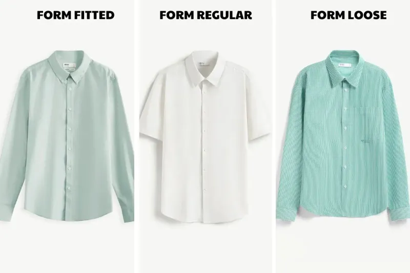 các form áo sơ mi phổ biến routine