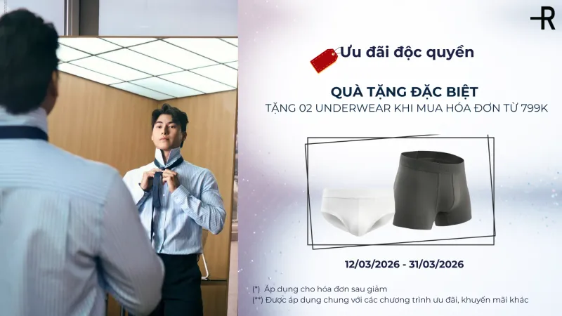 tặng underwear khi mua hàng
