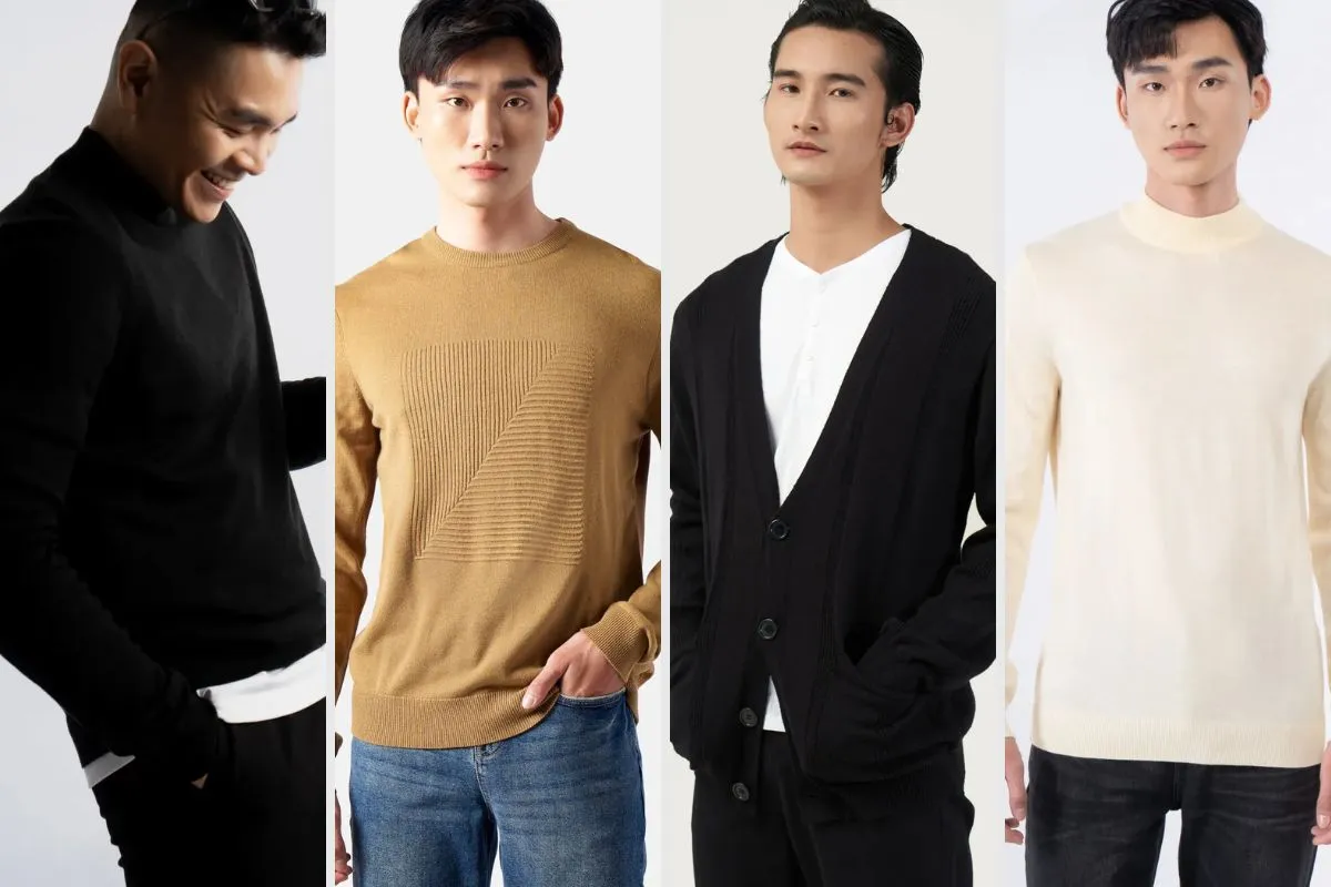 chọn áo len cho nam phù hợp nhất