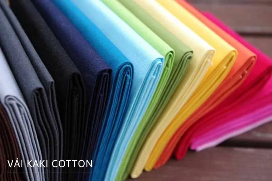 Vải kaki cotton là loại vải được dệt từ 100% sợi bông tự nhiên nên mang lại sự thoải mái và cảm giác dễ chịu cho người mặc.