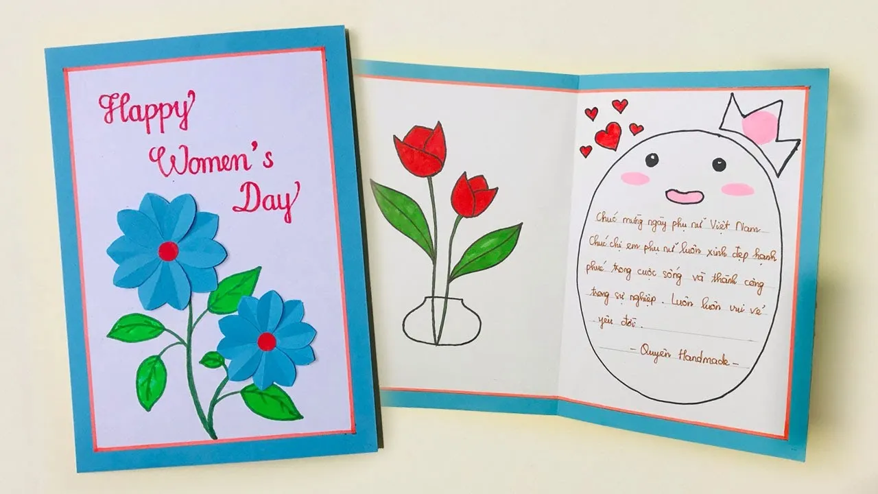 Tấm thiệp viết tay ý nghĩa