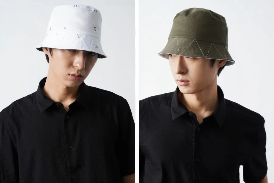 Nón kaki nam bucket hai mặt hay còn được biết đến với tên gọi khác là dòng nón tai bèo hay mũ xô theo cách gọi phổ biến của mọi người hiện nay