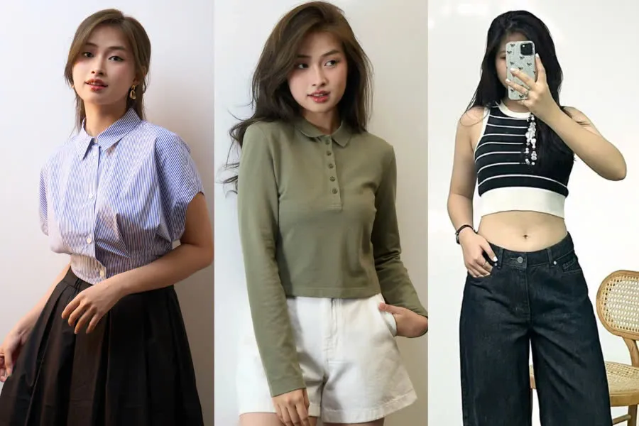 Chiếc áo kiểu nữ croptop dành cho các cô nàng theo đuổi phong cách cá tính, trẻ trung.