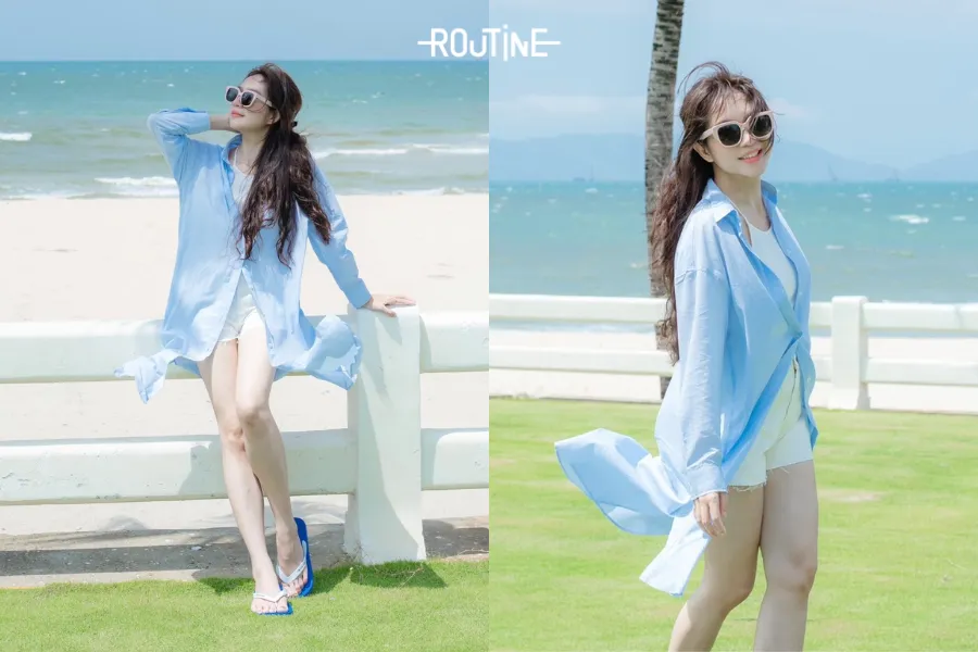 Áo sơ mi nữ kiểu style Hàn Quốc xinh đẹp, dễ phối