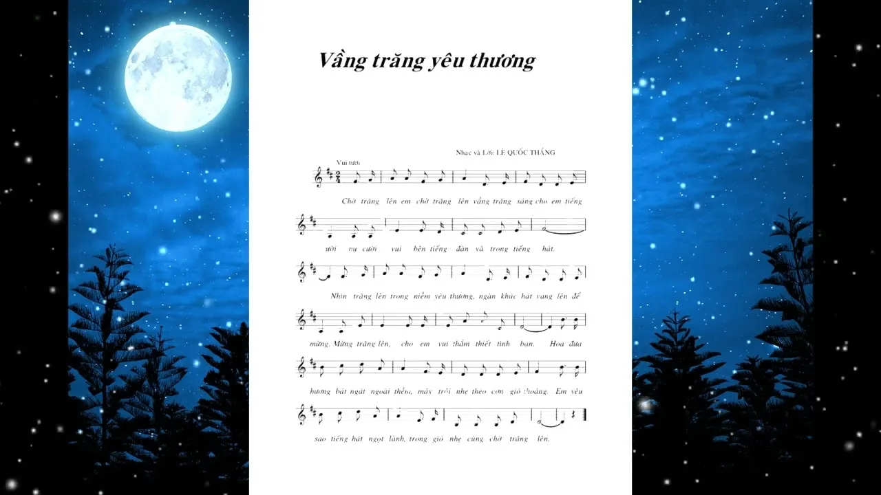 Bài hát trung thu Vầng trăng yêu thương